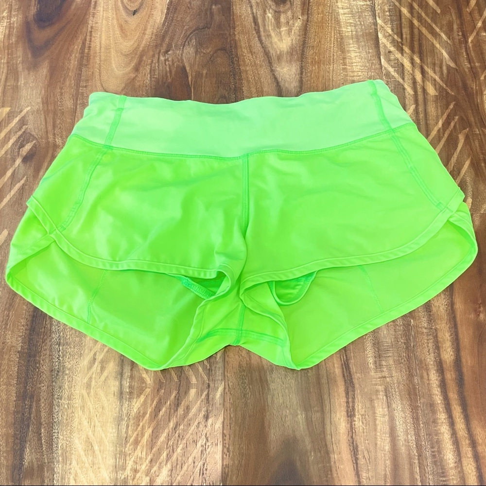 Lululemon neon speed shorts